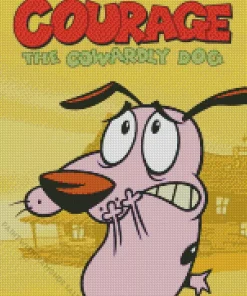 Courage The Cowardly Dog Diamond Painting