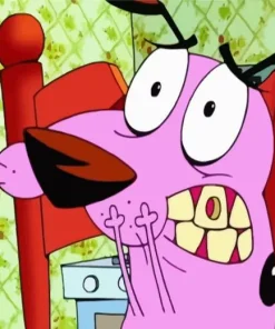 Courage The Cowardly Dog Character Diamond Painting