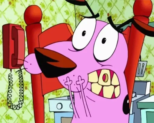 Courage The Cowardly Dog Character Diamond Painting