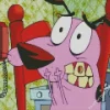 Courage The Cowardly Dog Character Diamond Painting