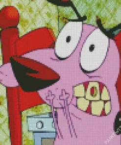 Courage The Cowardly Dog Character Diamond Painting