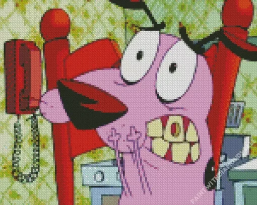 Courage The Cowardly Dog Character Diamond Painting