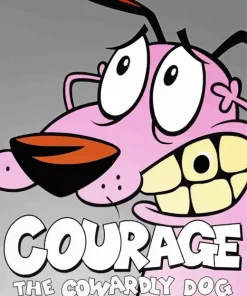 Courage The Cowardly Dog Poster Diamond Painting