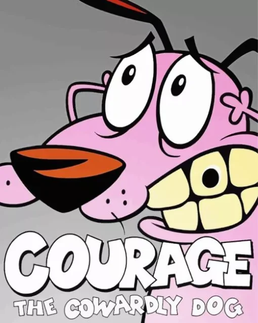 Courage The Cowardly Dog Poster Diamond Painting