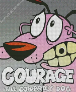 Courage The Cowardly Dog Poster Diamond Painting