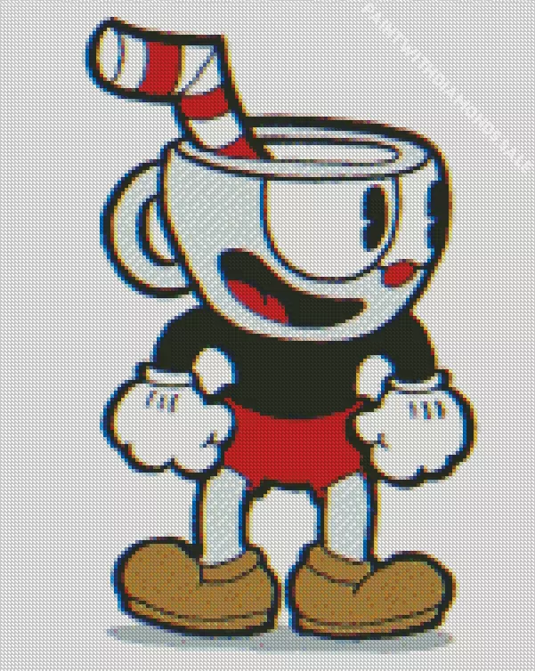 Cuphead Cuphead character Diamond Dotz Cuphead Cuphead Character Diamond Painting