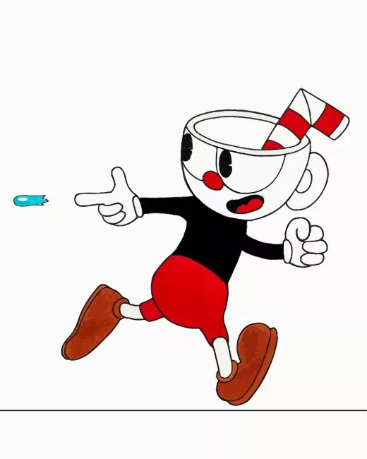 Cuphead Cuphead in The Cuphead Show! Diamond Paintings Cuphead In The Cuphead Show Diamond Painting