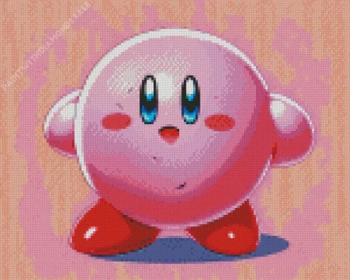 Cute kirby Diamond With Numbers