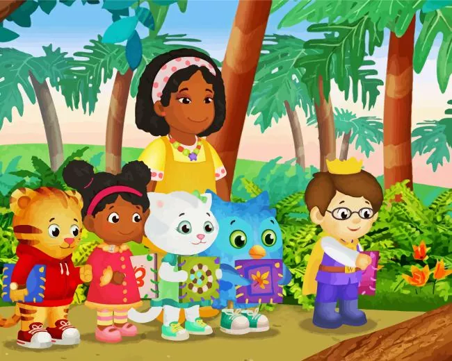 Daniel tigers neighborhood animation Diamond Dotz Daniel Tigers neighborhood Animation Diamond Painting