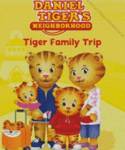 Daniel Tigers Neighborhood Cartoon Diamond Painting