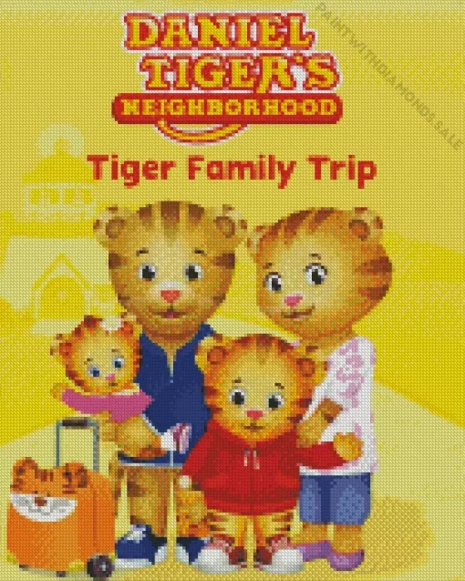 Daniel Tigers Neighborhood Cartoon Diamond Painting