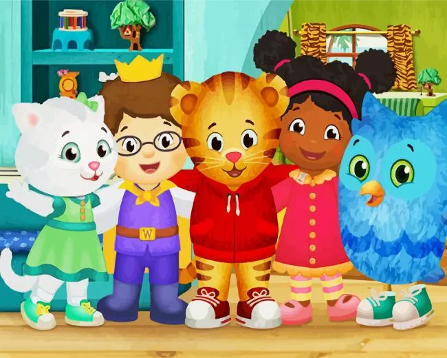 Daniel tigers neighborhood characters Diamond Dotz Daniel Tigers Neighborhood Characters Diamond Painting