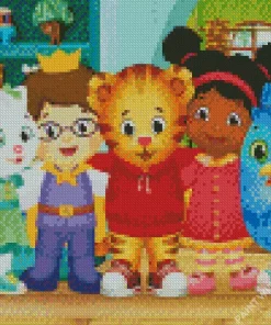 Daniel Tigers Neighborhood Characters Diamond Painting