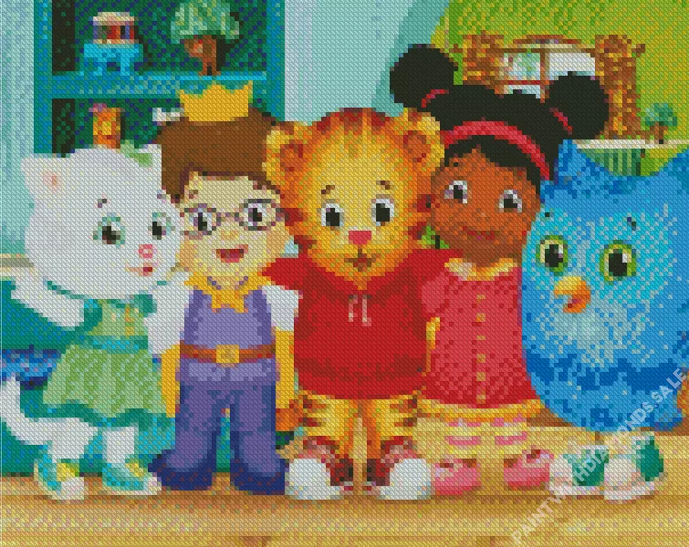 Daniel tigers neighborhood characters Diamond Paints Daniel Tigers Neighborhood Characters Diamond Painting