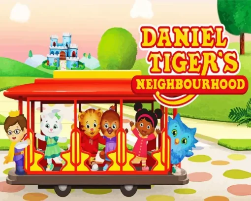 Daniel Tigers Neighborhood Poster Diamond Painting