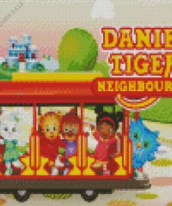 Daniel Tigers Neighborhood Poster Diamond Painting