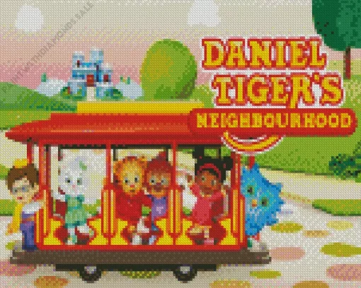 Daniel Tigers Neighborhood Poster Diamond Painting