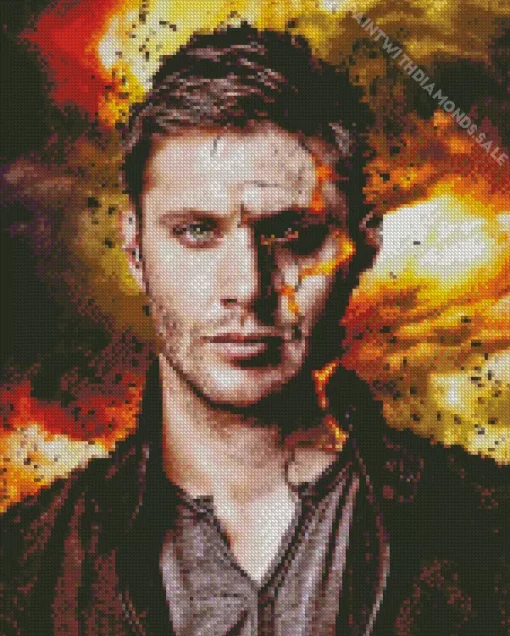 Dean Winchester Supernatural Diamond With Numbers