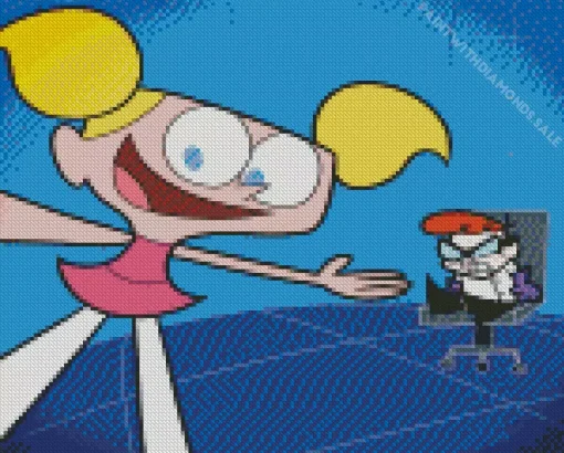 Dee Dee Dexters Laboratory Character Diamond Painting