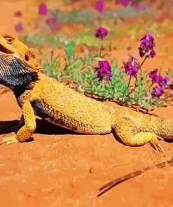 Desert Bearded Dragon Diamond Painting