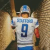 Detroit Lions Quarterback Matthew Stafford Diamond Painting