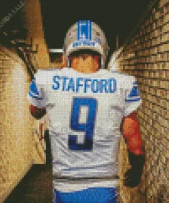 Detroit Lions Quarterback Matthew Stafford Diamond Painting