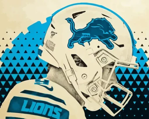 Detroit Lions American Football Diamond Painting