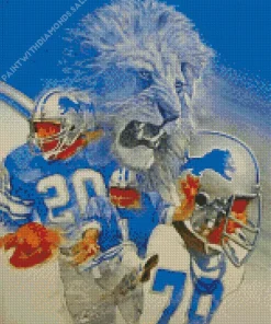 Detroit Lions Art Diamond Painting