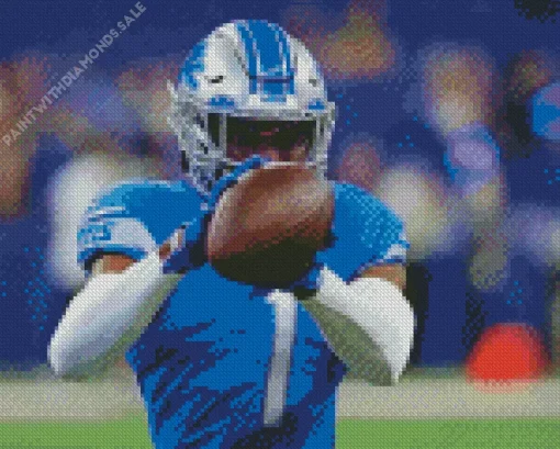 Detroit Lions Football Team Diamond Painting