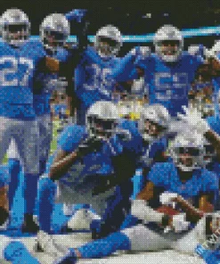 Detroit Lions Players Art Diamond Painting