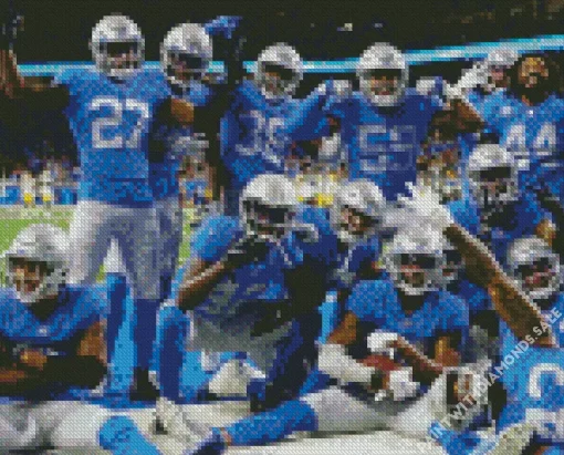 Detroit Lions Players Art Diamond Painting