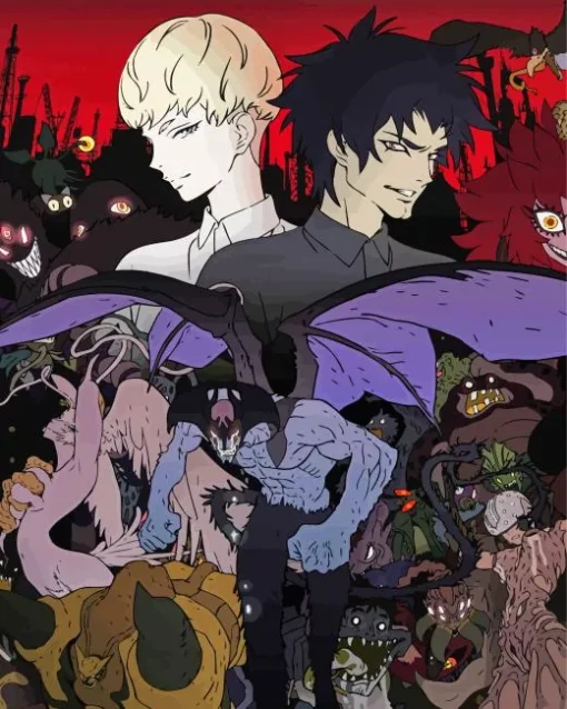 Devilman Crybaby Characters Diamond Painting