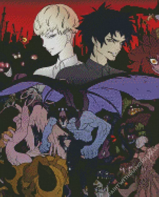 Devilman Crybaby Characters Diamond Painting