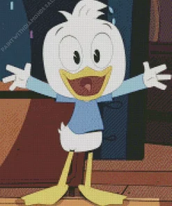 Dewey Duck Character Diamond Painting