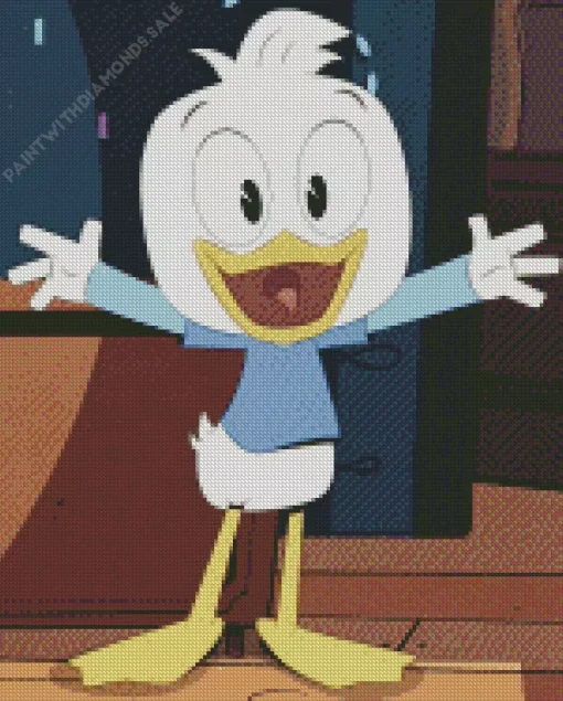 Dewey Duck Character Diamond Painting