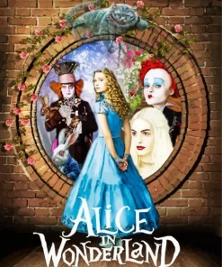 Disney Alice In Wonderland Movie Diamond With Numbers