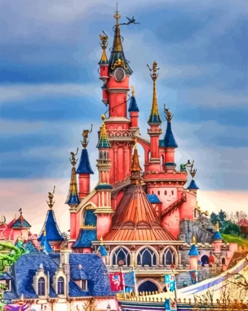 Disney Castle Paris Diamond Painting