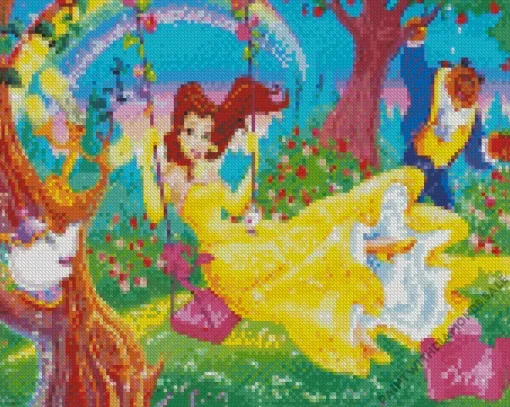 Disney Princess Belle Swinging Diamond Paints