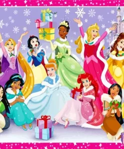 Disney Princesses In Christmas Diamond Paintings