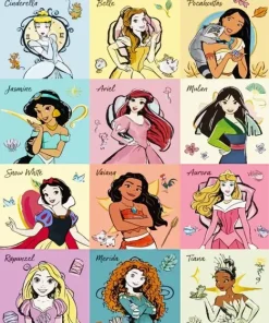 Disney Princesses Poster Diamond Paintings