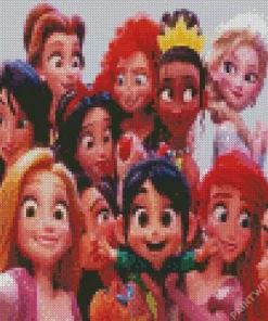 Disney Princesses Selfie Diamond Paints