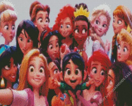 Disney Princesses Selfie Diamond Paints