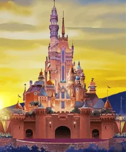 Disneyland Castle Hong Kong Diamond Painting