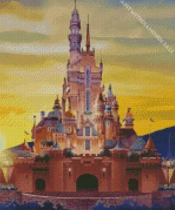 Disneyland Castle Hong Kong Diamond Painting