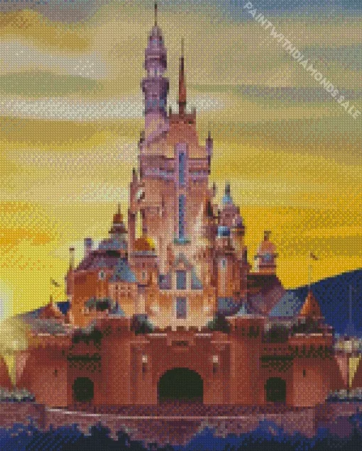 Disneyland Castle Hong Kong Diamond Painting