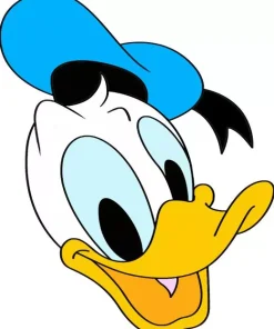 Donald Duck Head Diamond Painting