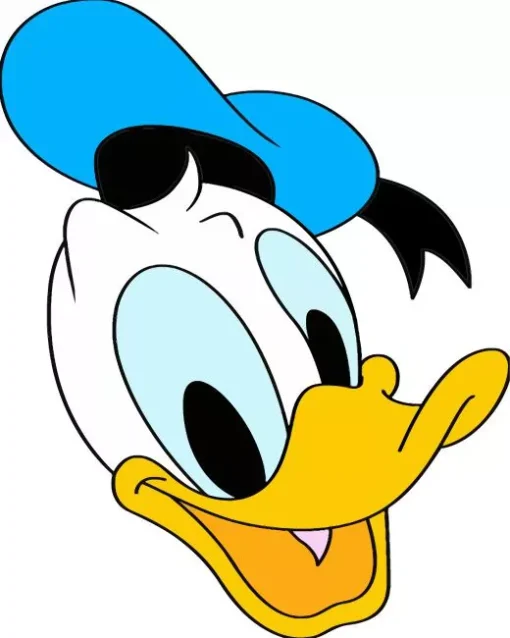 Donald Duck Head Diamond Painting