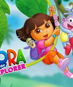 Dora The Explorer Animation Diamond Painting