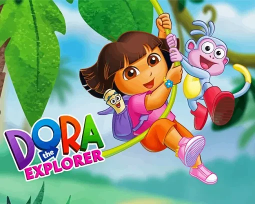 Dora The Explorer Animation Diamond Painting