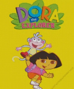 Dora The Explorer Animation Poster Diamond Painting